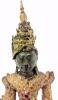Very Old Brass Metal Seated Buddha Figure, 10.75" Tall - 2