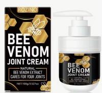 New 100g ROZINO Poison Bee Joint Massage Cream with Natural Bee Venom Muscle & Joint Deep Moisturizing Cream for Joints Ingredients, Bee Venom Extract, Honey Scent Stock photo added Exp 2028/03/11