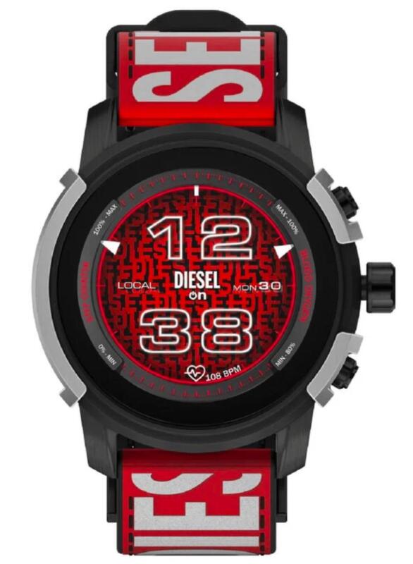 [WOW!!] New DIESEL Griffed 45.5mm Nylon + Silicone Smartwatch DZT2041R | Retails Over $250 ON SALE (Reg $514!!)