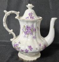 Vintage Stunning Hammersley - Victorian Violets - Coffee Pot 8.5" Tall