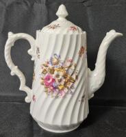 Beautiful Aynsley Summertime Coffee Pot Set 9.5" Tall