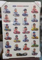 Vintage NASCAR Ford Taurus Racing Print on Plak-it Board. 24" by 36". Still in Original shrinkwrap