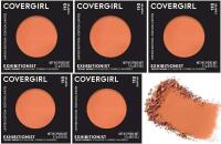 5 New COVERGIRL Exhibitionist Velvet Mono Eye Shadow, #110 Poppin', 3.7g ea