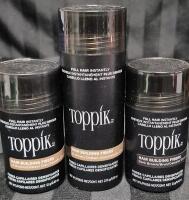 [See desc.] 3 TOPPIK Light & Dark Brown Hair Building Fibers for Instantly Fuller Hair 27.5g & 12g Fill In Fine or Thinning Hair