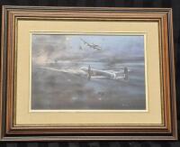 Vintage Framed Print "Dambusters" by Robert Taylor 18.5 by 14.5"