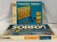 2 Vintage Classic Games, Includes Sorry! and Connect Four
