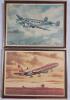 Canadian Artist Robert Banks " Air Canada & Trans Canada Air Line " Aviation AeroPlane Framed Prints . Each Framed Print measures 16 &frac34;"&times;12 &frac34;" - 4