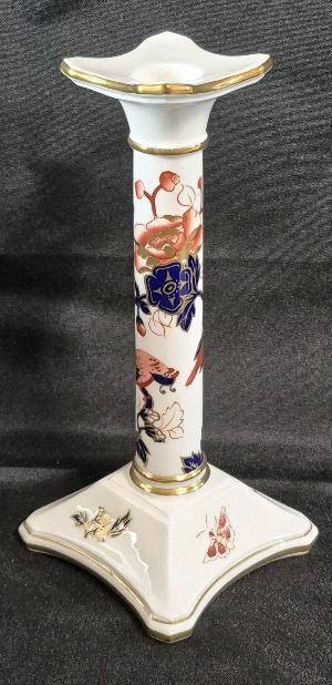 Vintage Coalport 8.25" Tall Candlestick in the "Hong Kong" Pattern
