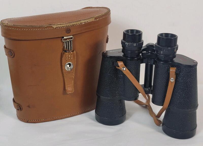 Vintage Revue 7&times;50 Binoculars w/Case - 372ft at 1000yds .