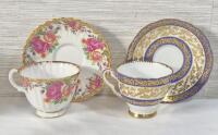 2 Beautiful Royal Stafford Teacups & Saucers