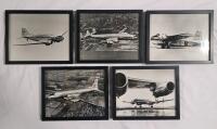 5 Trans Canada Air Lines Aviation AeroPlane Framed Photo Prints . Each Measures 10.5"&times;8.5"