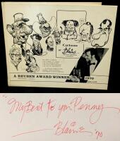 [Signed by Author] Vintage 1970 CARTOONS BY BLAINE (1937 - 2012) of the Hamilton Spectator, Winner of a Reuben Award for Editorial Cartoons