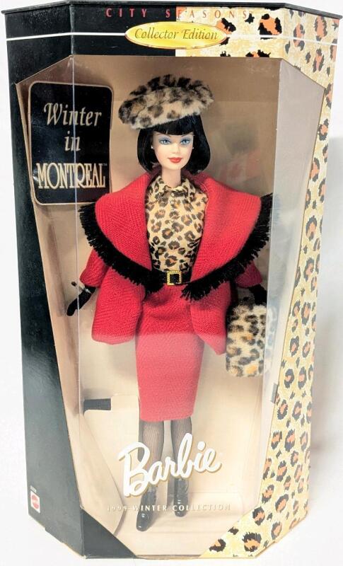 Vintage 1999 BARBIE City Seasons Collector Edition 1999 Winter in Montreal Doll