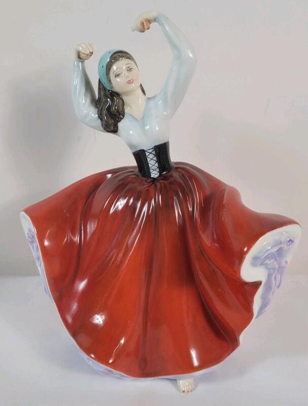 Vintage Royal Doulton " Karen " Figurine , HN 2388 . Measures 8" tall . No chips or cracks