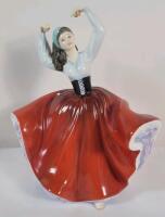 Vintage Royal Doulton " Karen " Figurine , HN 2388 . Measures 8" tall . No chips or cracks