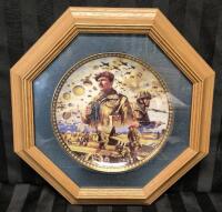 Vintage 1996 Canada Remembers "Beneath Thy Shining Skies" Framed Collector Plate by Dominion China Ltd. - Artist David Craig