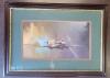 English Artist Barrie A.F. Clark - " Spitfire " Print . Measures 27.5"&times;19.5"