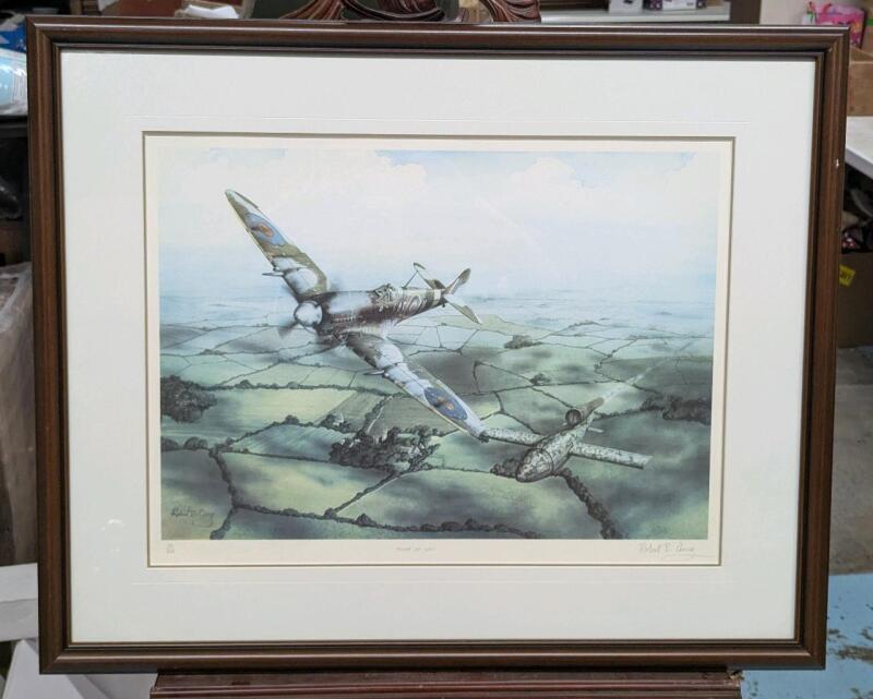 Signed Limited Edition "RIGHT OF WAY" by Robert B Curry, 29/350, 32.5" &times; 26.5"