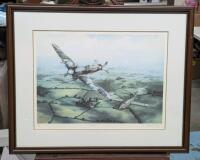 Signed Limited Edition "RIGHT OF WAY" by Robert B Curry, 29/350, 32.5" &times; 26.5"