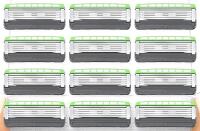 12 New Schick Hydro Sensitive Razor Refills, 5 Blades Each