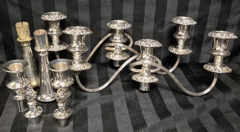 Vintage Candelabras with Accessories - No Bases