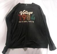 New Large Unisex Long Sleeve Shirt with 1984 Design