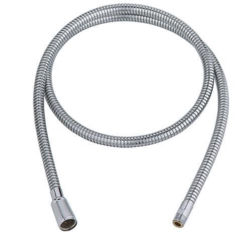 New - Grohe &frac12;"&times;&frac12;"&times;60" Chrome Finish Metal Hand Shower Nozzle Hose . Model # 46092000
