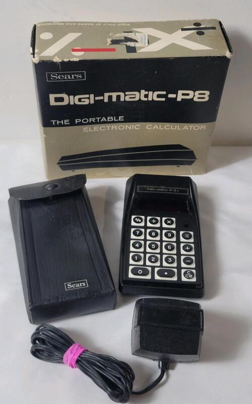 Vintage Sears Digi-Matic P8&sup2; The Portable Electronic Calculator . Working