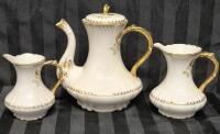 Vintage Limoges France Teapot, Creamer & Milker
