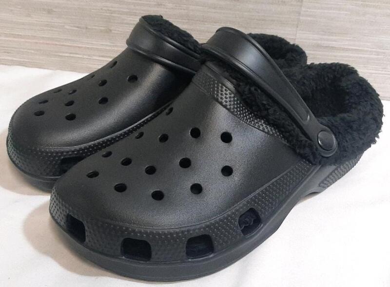 New Pair of Fuzzy Croc-Like Sandal Slippers | Size 11