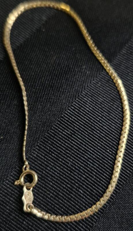 10K Gold 7" Flat Link Bracelet