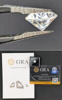 New 1.0ct Moissanite Lab Diamond, Round Brilliant Cut - GH - VVS1, GRA Report, Tests Positive With Diamond Tester (More Brilliant Than a Diamond)