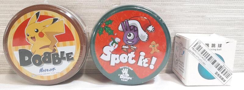 2 New Spot it Games and Electronic Bouncing Ball
