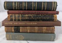 6 Antique Hardcover Books. Dates Range from 1813 - 1912