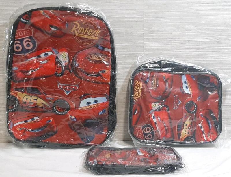 New Lightning McQueen Backpack & Pencil Cases | Backpack Measures 16" Tall, 12" Wide