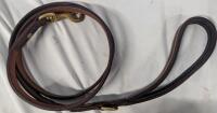 Leather Dawg Club Dog Leash. 63" Long.