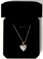 NEW 18K Gold Plated 20.0mm Heart Cluster Necklace - Chain 18" Long