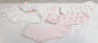 5 New Pairs of Pink & White Toddler's Socks