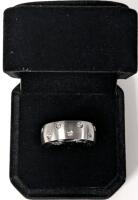 NEW Platinum Played 8.0mm Simulated Diamond Men's Ring Size 10