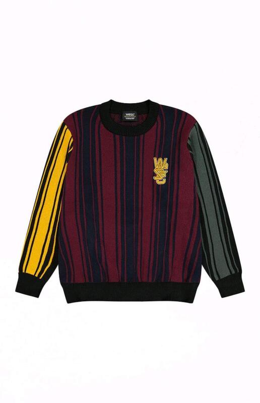 New sz XXL/XXXL Unisez WeSC Leon Anniversary Stripe Sweater
