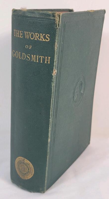 Antique 1869 The Miscellaneous Works of Oliver Goldsmith . First Edition The Glode Edition . Private Collection , No Library Stamps or Stickers - Several Unknown Signatures . Age Appropriate Wear