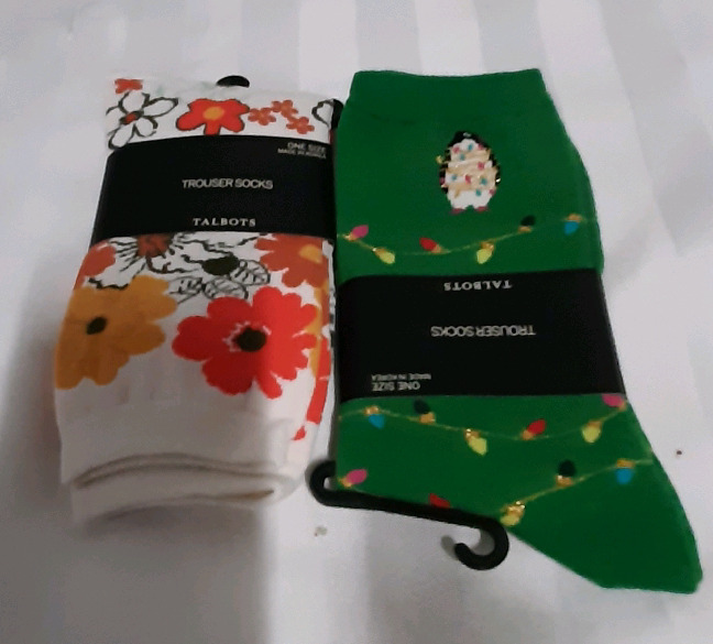 2 Pair of Talbots Trouser Socks New