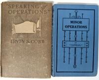 2 Antique Hardcover Books: [1915] "SPEAKING of OPERATIONS" by Irvin S. Cobb + [1918] MINOR OPERATIONS by "Taffrail"