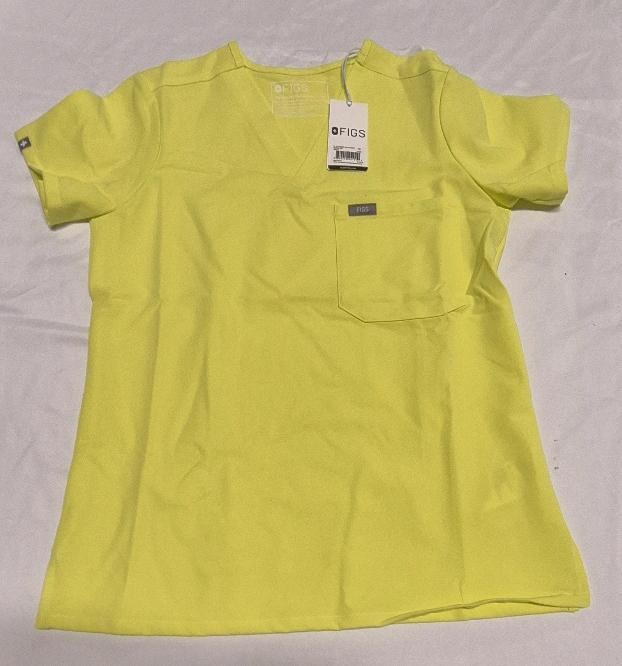 New sz XSmall Women's FIGS Catarina One Pocket Scrub Top Retails for $58