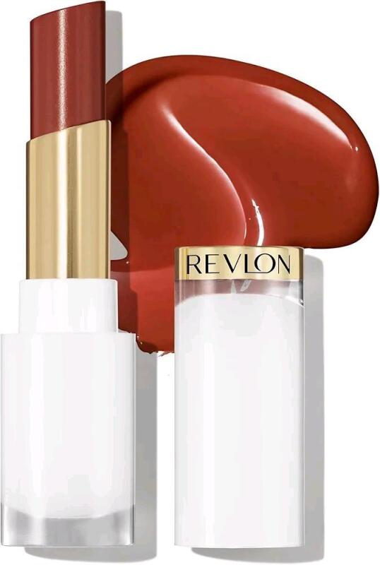 New Revlon Super Lustrous Glass Shine Balm, Hydrating Tinted Lip Balm, Sheer, Glossy Shiny Finish, 010 Spiced Wine 3.1 gram/0.11 oz