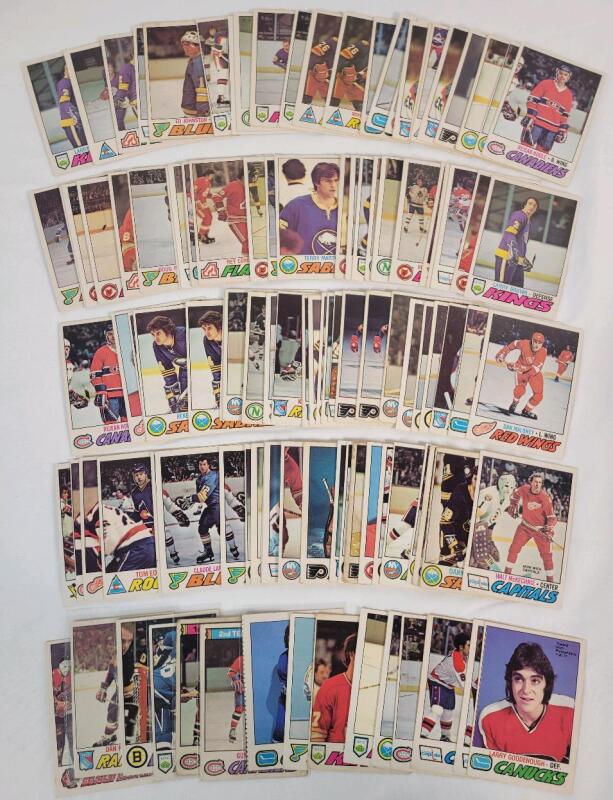 1977 - 1978 O Pee Chee NHL Hockey Trading Card Singles , 110+ Trading Cards . Will include Doubles