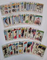 1976 - 1977 O Pee Chee NHL Hockey Trading Card Singles , 80+ Trading Cards .