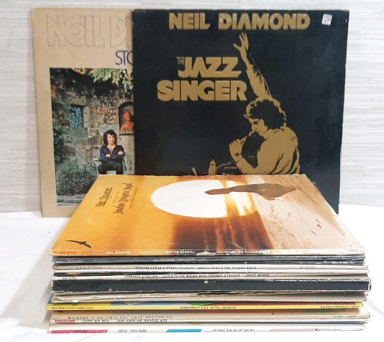 Lot of Vintage Records, Including Multiple Neil Diamond Records & Compilation Albums