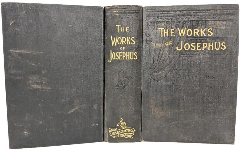 Oversized Antique [1905] THE WORKS OF FLAVIUS JOSEPHUS Comprising the Antiquities of the Jews; A History of the Jewish Wars; and Life of Flavius Josephus, Written by Himself, Translated by William Whiston, A.M.