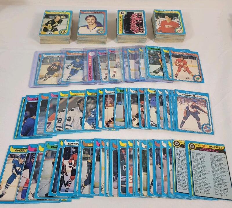1979 - 1980 O Pee Chee NHL Hockey Trading Card Singles , 260+ Trading Cards . Will include Doubles